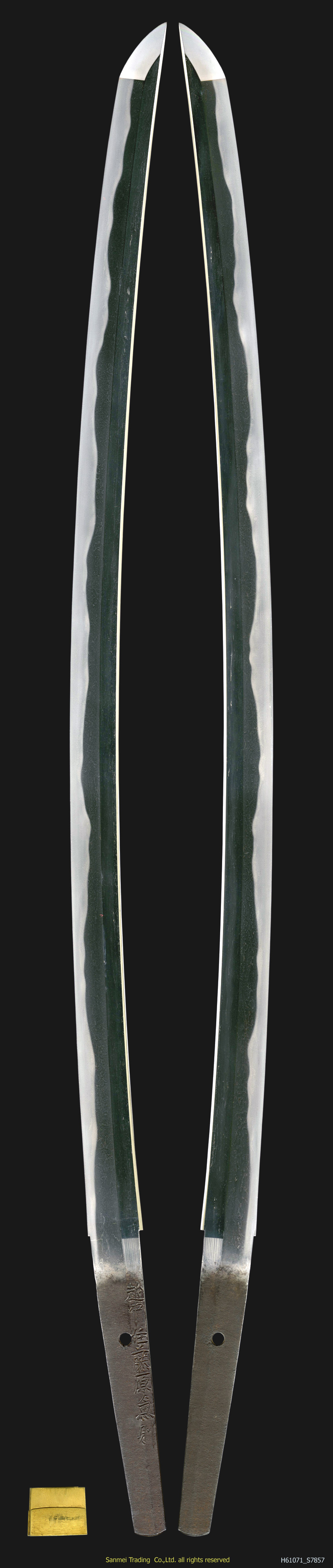 katana signed E'chu-ju Fujiwara KANENORI with) Pine bark