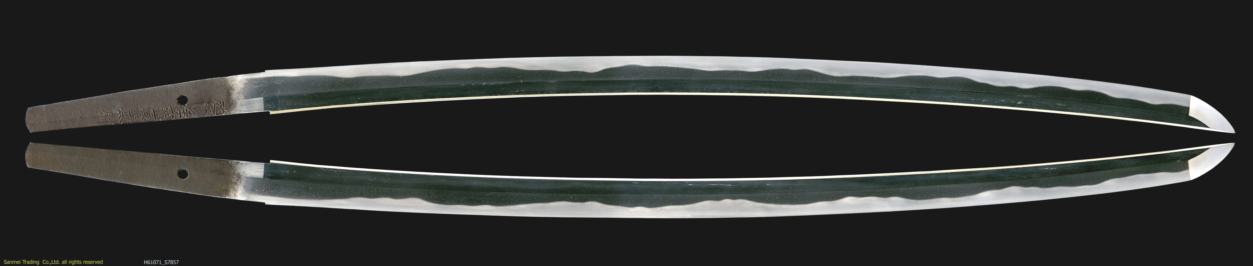 katana signed E'chu-ju Fujiwara KANENORI with) Pine bark